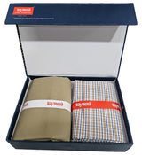 Raymond Unstitched Cotton Checkered Shirt & Trouser Fabric.