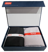 Raymond Unstitched Cotton Checkered Shirt & Trouser Fabric.