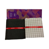 Raymond Unstitched Cotton Checkered Shirt & Trouser Fabric.