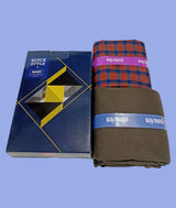 Raymond Unstitched Viscose Rayon Shirt & Trouser Fabric Checkered