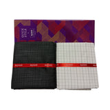 Raymond Unstitched Cotton Checkered Shirt & Trouser Fabric.