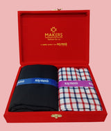 Raymond Unstitched Viscose Rayon Shirt & Trouser Fabric Checkered