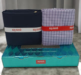 Raymond Unstitched Cotton Checkered Shirt & Trouser Fabric