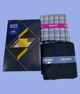 Raymond Unstitched Viscose Rayon Shirt & Trouser Fabric Checkered