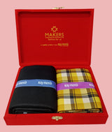 Raymond Unstitched Viscose Rayon Shirt & Trouser Fabric Checkered