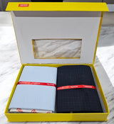 Raymond Unstitched Cotton Checkered Shirt & Trouser Fabric