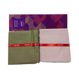 Raymond Unstitched Cotton Checkered Shirt & Trouser Fabric.