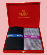 Raymond Unstitched Viscose Rayon Shirt & Trouser Fabric Checkered