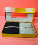 Raymond Unstitched Cotton Blend Shirt & Trouser Fabric.
