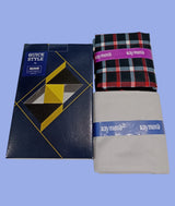 Raymond Unstitched Viscose Rayon Shirt & Trouser Fabric Checkered