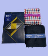 Raymond Unstitched Viscose Rayon Shirt & Trouser Fabric Checkered