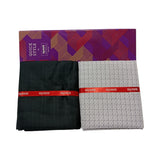 Raymond Unstitched Cotton Checkered Shirt & Trouser Fabric.