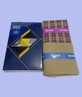 Raymond Unstitched Viscose Rayon Shirt & Trouser Fabric Checkered