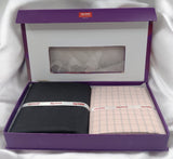 Raymond Unstitched Cotton Checkered Shirt & Trouser Fabric
