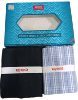Raymond Unstitched Cotton Checkered Shirt & Trouser Fabric