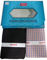 Raymond Unstitched Cotton Checkered Shirt & Trouser Fabric
