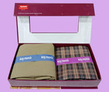 Raymond Unstitched Viscose Rayon Shirt & Trouser Fabric Checkered