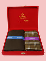 Raymond Unstitched Viscose Rayon Shirt & Trouser Fabric Checkered