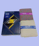 Raymond Unstitched Viscose Rayon Shirt & Trouser Fabric Checkered