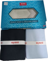 Raymond Unstitched Cotton Checkered Shirt & Trouser Fabric