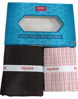 Raymond Unstitched Cotton Checkered Shirt & Trouser Fabric