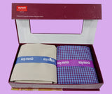 Raymond Unstitched Viscose Rayon Shirt & Trouser Fabric Checkered