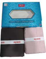 Raymond Unstitched Cotton Checkered Shirt & Trouser Fabric