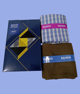 Raymond Unstitched Viscose Rayon Shirt & Trouser Fabric Checkered