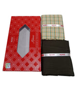 Raymond Unstitched Cotton Blend Shirt & Trouser Fabric.