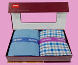 Raymond Unstitched Viscose Rayon Shirt & Trouser Fabric Checkered