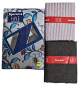 Siyaram's Striped Shirt & Trouser Combo Fabric