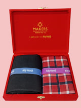 Raymond Unstitched Viscose Rayon Shirt & Trouser Fabric Checkered