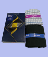 Raymond Unstitched Viscose Rayon Shirt & Trouser Fabric Checkered