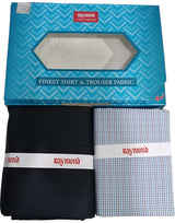 Raymond Unstitched Cotton Checkered Shirt & Trouser Fabric