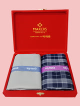 Raymond Unstitched Viscose Rayon Shirt & Trouser Fabric Checkered