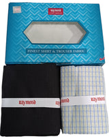 Raymond Unstitched Cotton Checkered Shirt & Trouser Fabric