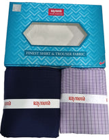 Raymond Unstitched Cotton Checkered Shirt & Trouser Fabric