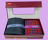 Raymond Unstitched Viscose Rayon Shirt & Trouser Fabric Checkered