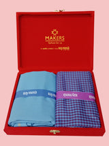 Raymond Unstitched Viscose Rayon Shirt & Trouser Fabric Checkered