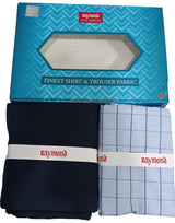 Raymond Unstitched Cotton Checkered Shirt & Trouser Fabric