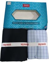 Raymond Unstitched Cotton Checkered Shirt & Trouser Fabric