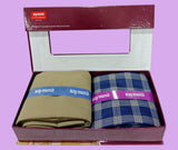 Raymond Unstitched Viscose Rayon Shirt & Trouser Fabric Checkered