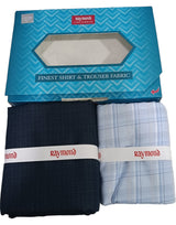 Raymond Unstitched Cotton Checkered Shirt & Trouser Fabric