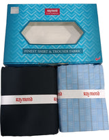 Raymond Unstitched Cotton Checkered Shirt & Trouser Fabric