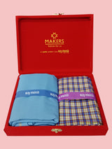 Raymond Unstitched Viscose Rayon Shirt & Trouser Fabric Checkered