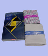 Raymond Unstitched Viscose Rayon Shirt & Trouser Fabric Checkered