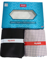 Raymond Unstitched Cotton Checkered Shirt & Trouser Fabric