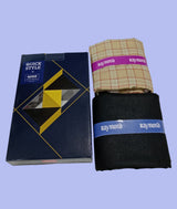 Raymond Unstitched Viscose Rayon Shirt & Trouser Fabric Checkered