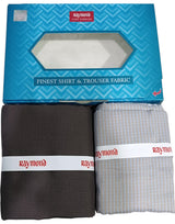 Raymond Unstitched Cotton Checkered Shirt & Trouser Fabric