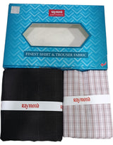 Raymond Unstitched Cotton Checkered Shirt & Trouser Fabric